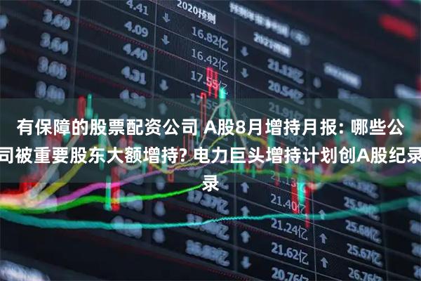 有保障的股票配资公司 A股8月增持月报: 哪些公司被重要股东大额增持? 电力巨头增持计划创A股纪录