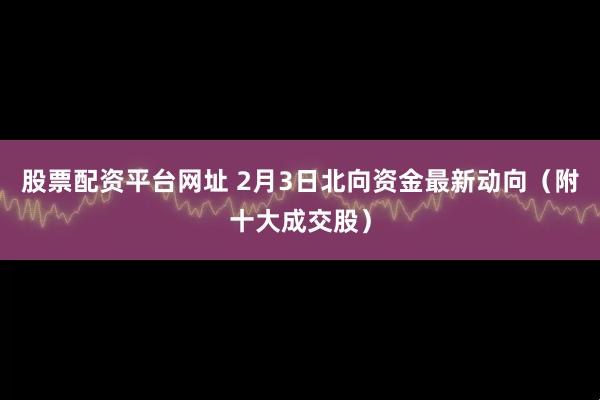 股票配资平台网址 2月3日北向资金最新动向（附十大成交股）