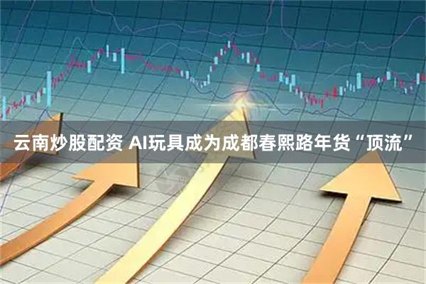 云南炒股配资 AI玩具成为成都春熙路年货“顶流”